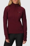 Outdoor Research Deviator Fleece Half Zip Pullover In Purple