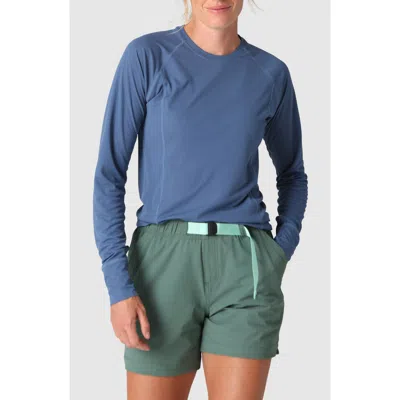 Outdoor Research Echo Performance Long Sleeve T-shirt In Blue