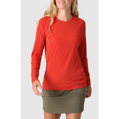 Outdoor Research Echo Performance Long Sleeve T-shirt In Orange