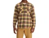 Outdoor Research Feedback Plaid Flannel Overshirt In Brown