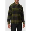 Outdoor Research Feedback Plaid Flannel Overshirt In Green