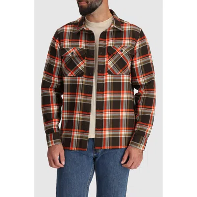 Outdoor Research Feedback Plaid Flannel Overshirt In Grounded Plaid