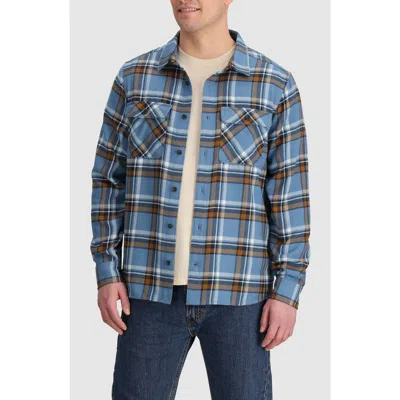 Outdoor Research Feedback Plaid Flannel Overshirt In Olympic Plaid