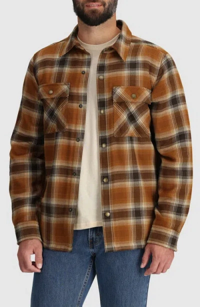 Outdoor Research Feedback Water Resistant Shirt Jacket In Grounded Plaid