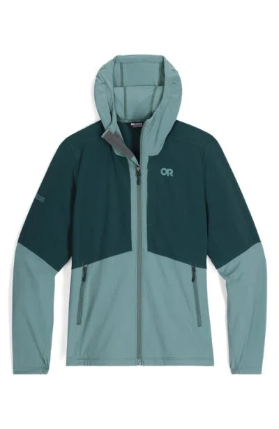 Outdoor Research Ferrosi Front Zip Hooded Jacket In Green