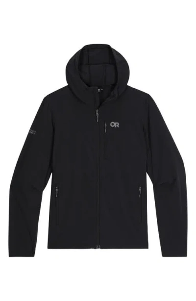 Outdoor Research Ferrosi Hooded Jacket In Black