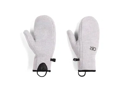 Outdoor Research Flurry Mitts Extreme Cold Weather Gloves Grey Heather: Sm In Red