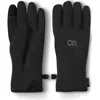 Outdoor Research Flurry Touchscreen Compatible Wool Blend Gloves In Black