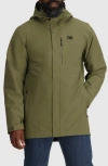 Outdoor Research Foray 3l Waterproof 3-in-1 Parka In Ranger Green