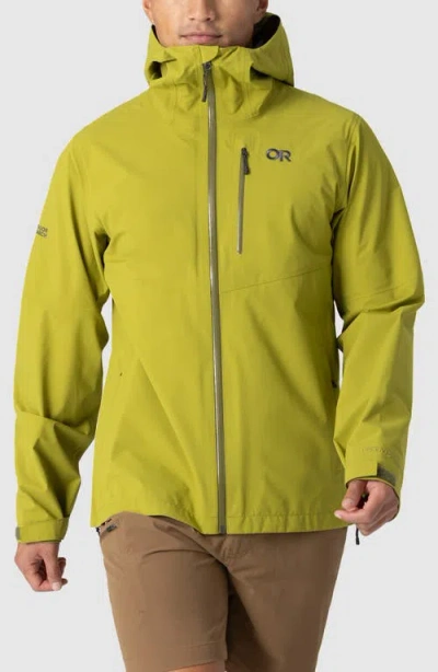 Outdoor Research Foray 3l Waterproof Jacket In Green