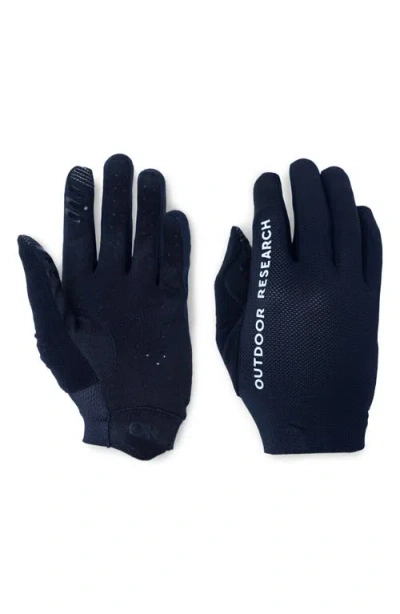 Outdoor Research Freewheel Mtb Bike Gloves In Blue