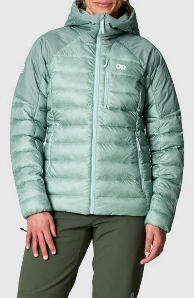 Outdoor Research Helium Down Hoodie In Thyme