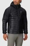 Outdoor Research Helium Water Resistant Hooded 800 Fill Down Jacket In Black