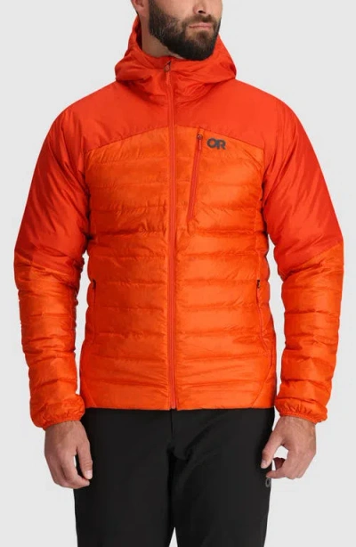 Outdoor Research Helium Water Resistant Hooded 800 Fill Down Jacket In Multi