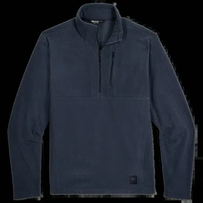Outdoor Research Men's Trail Mix Xt Fleece 1/2 Zip Jacket In Atlantic In Blue