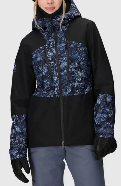 Outdoor Research Powderverse Waterproof Ski Jacket In Black
