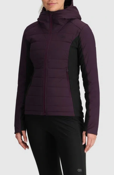 Outdoor Research Shadow Water Resistant Insulated Hooded Jacket In Purple