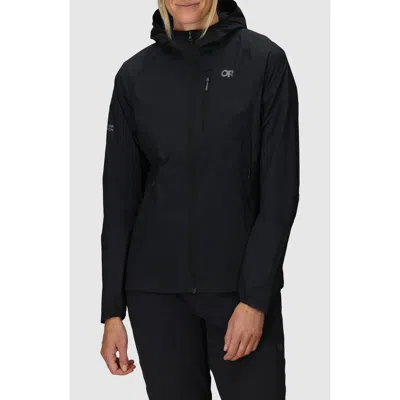 Outdoor Research Shadow Wind Zip-up Hoodie In Black