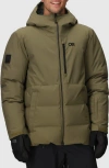 Outdoor Research Snowcrew 700 Fill Power Down Hooded Jacket In Green