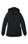 Outdoor Research Snowcrew Hooded Waterproof Jacket In Black