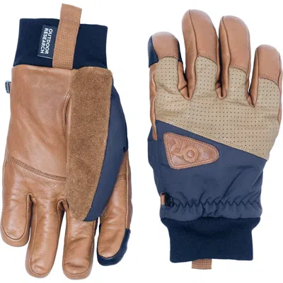Outdoor Research Snowcrew Insulated Waterproof Gloves In Brown