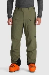 Outdoor Research Snowcrew Recycled Polyester Blend Snow Pants In Ranger Green