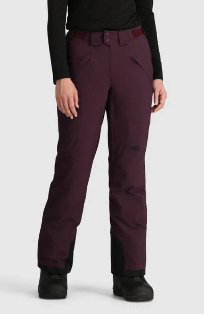 Outdoor Research Snowcrew Snow Pants In Brown