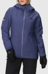 Outdoor Research Snowcrew Waterproof Hooded Ski Jacket In Blue