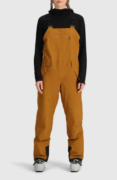 Outdoor Research Snowcrew Waterproof Insulated Bibs In Brown