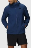Outdoor Research Stratoburst Packable Rain Jacket In Blue