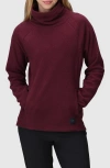 Outdoor Research Trail Mix Xt Fleece Cowl Neck Top In Burgundy