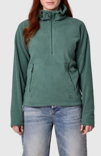 Outdoor Research Trail Mix Xt Fleece Half Zip Hoodie In Malachite