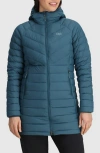 Outdoor Research Transcendent Water Resistant 800 Fill Power Down Coat In Blue