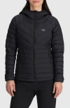 Outdoor Research Transcendent Water Resistant 800 Fill Power Down Jacket In Black