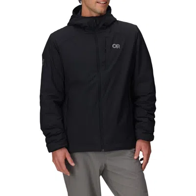 Outdoor Research Vesper Insulated Hooded Jacket In Black