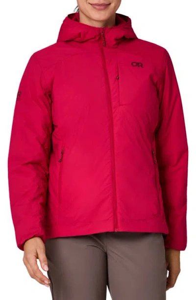 Outdoor Research Vesper Insulated Hooded Jacket In Red