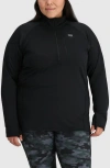 Outdoor Research Vigor Grid Fleece Half Zip In Black