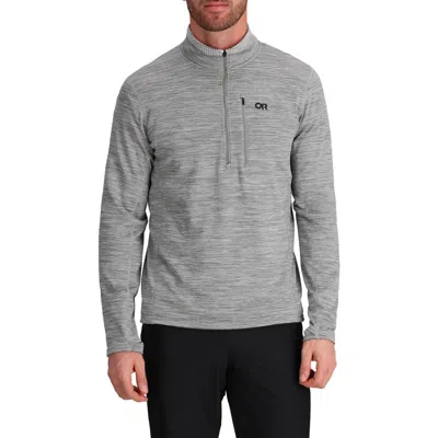 Outdoor Research Vigor Half Zip Fleece Pullover In Grey Heather