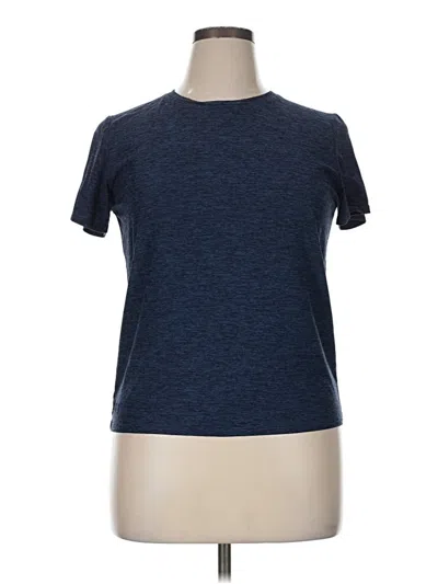 Pre-owned Outdoor Voices Active T-shirt In Blue