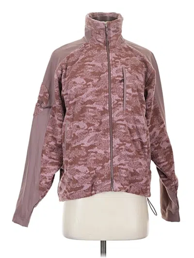 Pre-owned Outdoor Voices Cardigan Sweater In Pink