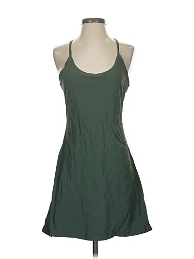 Pre-owned Outdoor Voices Casual Dress In Green