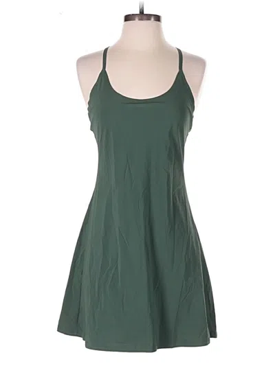Pre-owned Outdoor Voices Casual Dress In Green