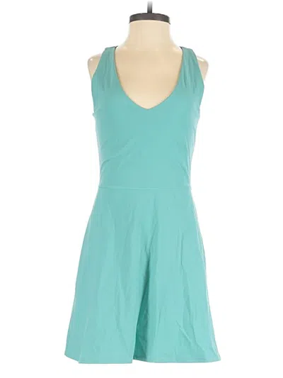 Pre-owned Outdoor Voices Casual Dress In Teal