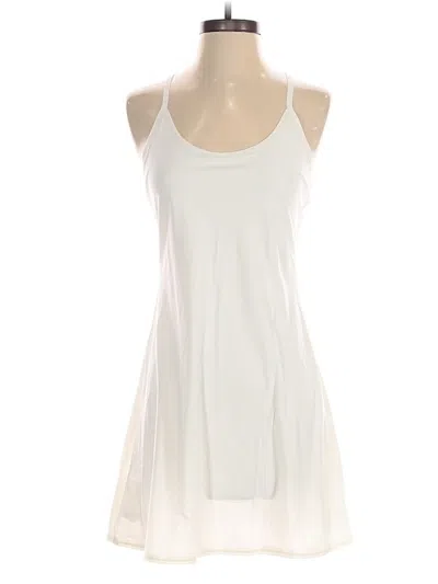 Pre-owned Outdoor Voices Casual Dress In White