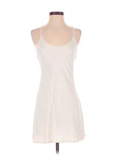 Pre-owned Outdoor Voices Casual Dress In White
