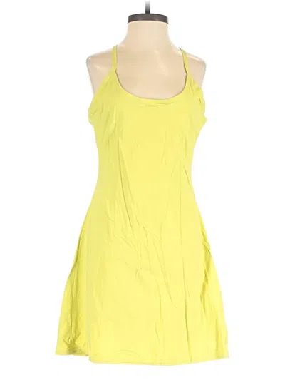 Pre-owned Outdoor Voices Casual Dress In Yellow