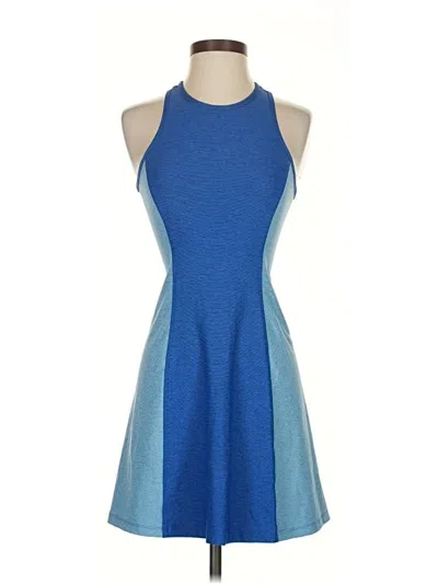 Pre-owned Outdoor Voices Cocktail Dress In Blue