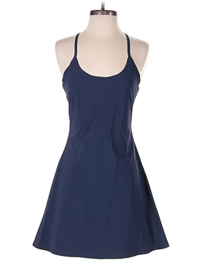 Pre-owned Outdoor Voices Cocktail Dress In Blue