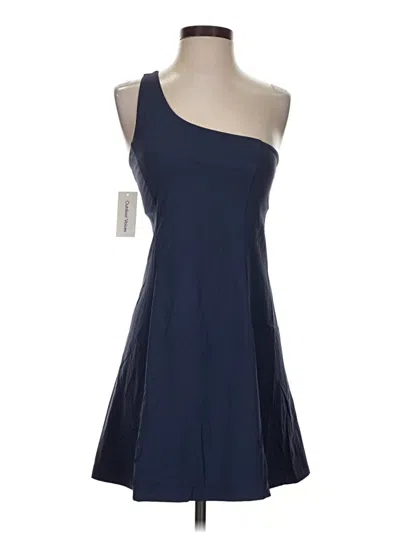 Pre-owned Outdoor Voices Cocktail Dress In Blue