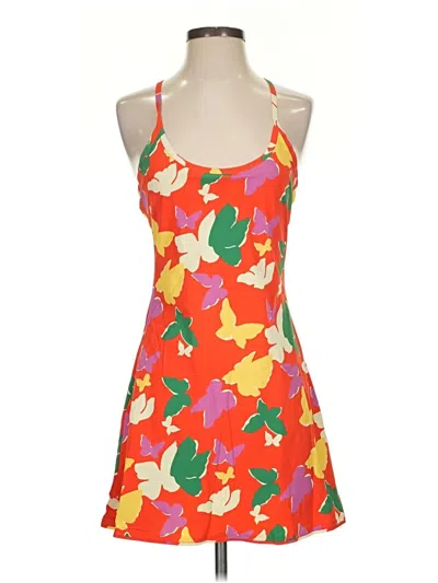 Pre-owned Outdoor Voices Cocktail Dress In Orange